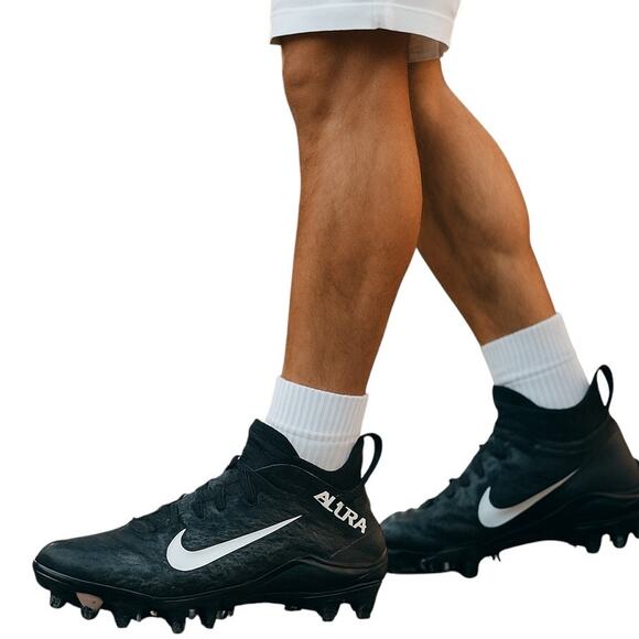 Nike Alpha 7 Menace Pro Varsity 2 Black  Men's Tennis Shoe Athletic Sneaker - Picture 1 of 8